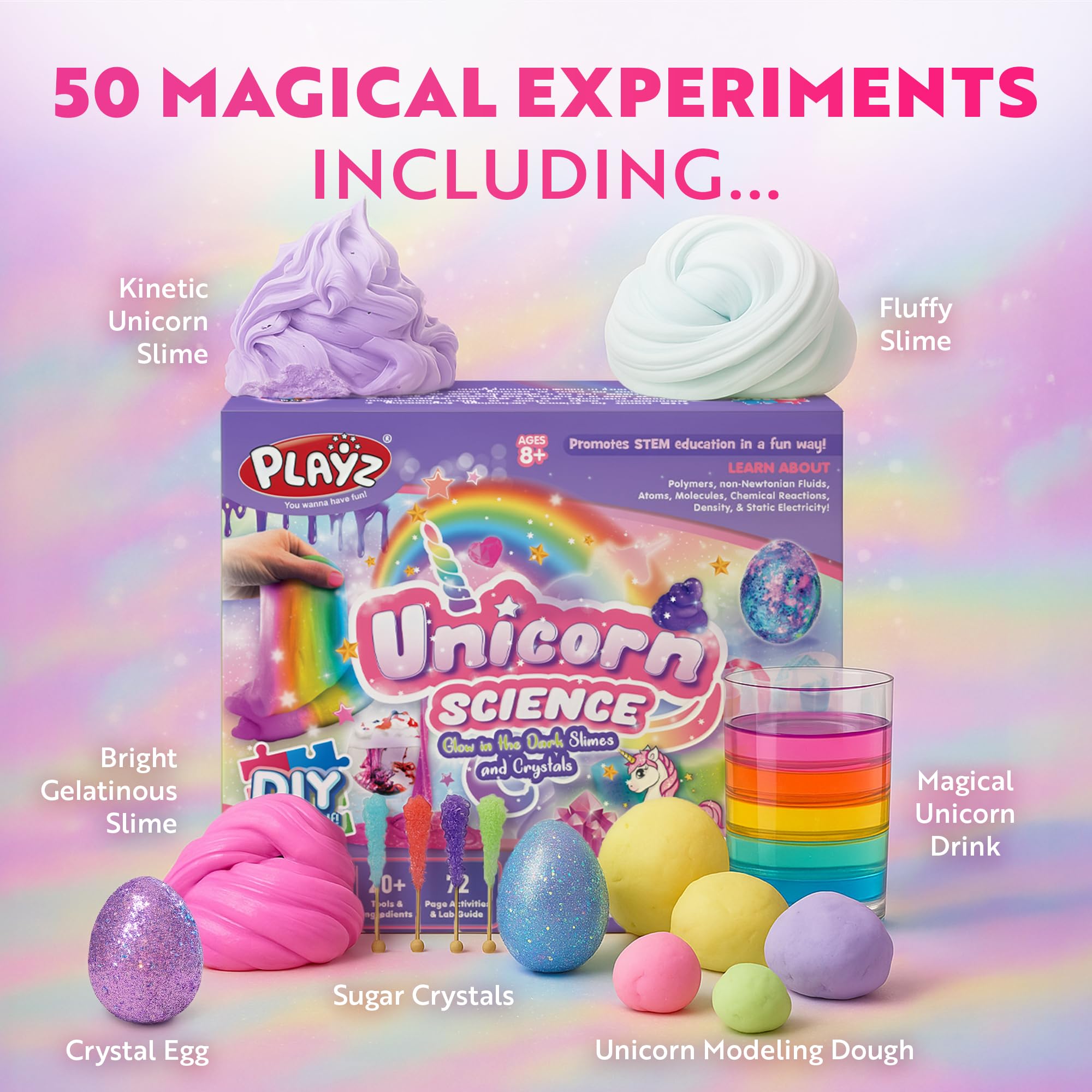 Playz unicorn snot slime inspires curious, science-themed pretend play