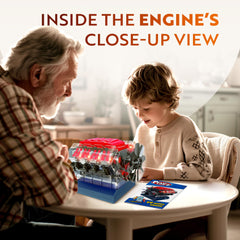 Playz V8 engine kit comes with detailed instructions.