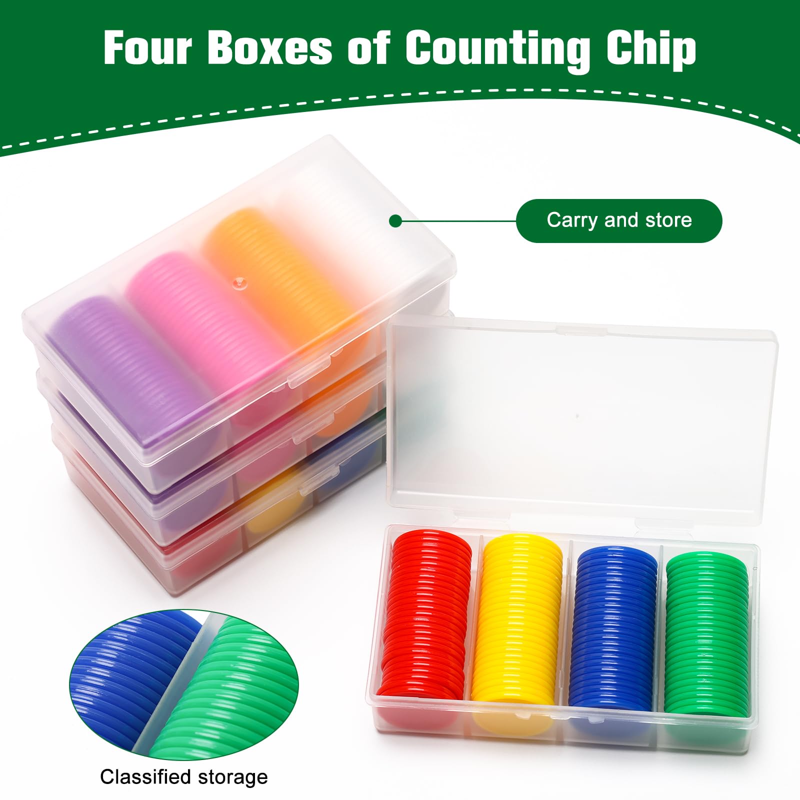 Colorful Pletpet poker chips ideal for adult games and counting activities