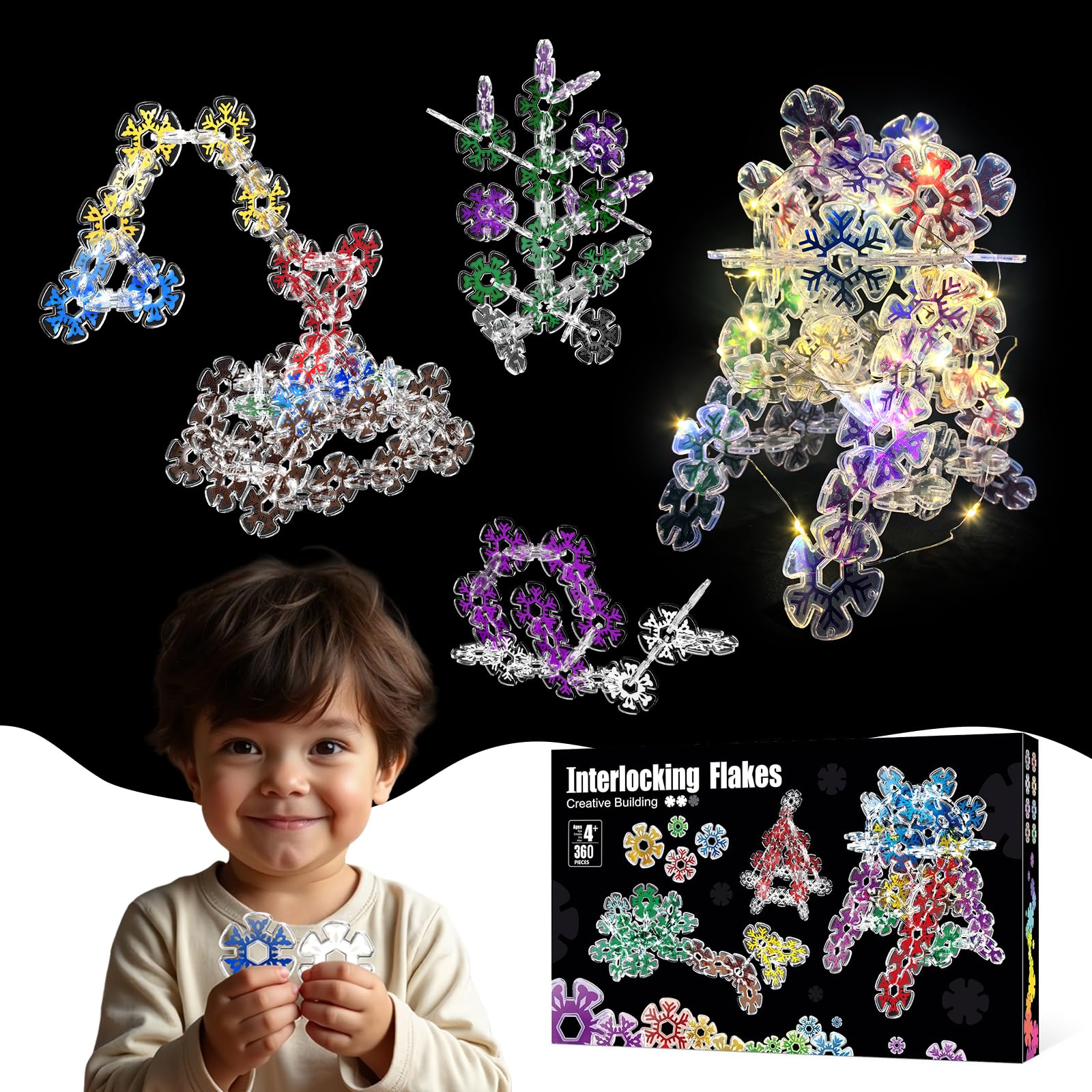 Pleykele 360-piece interlocking discs set ready for STEM play at home or school