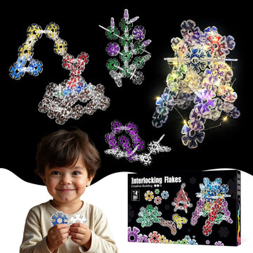 Pleykele 360-piece interlocking discs set ready for STEM play at home or school