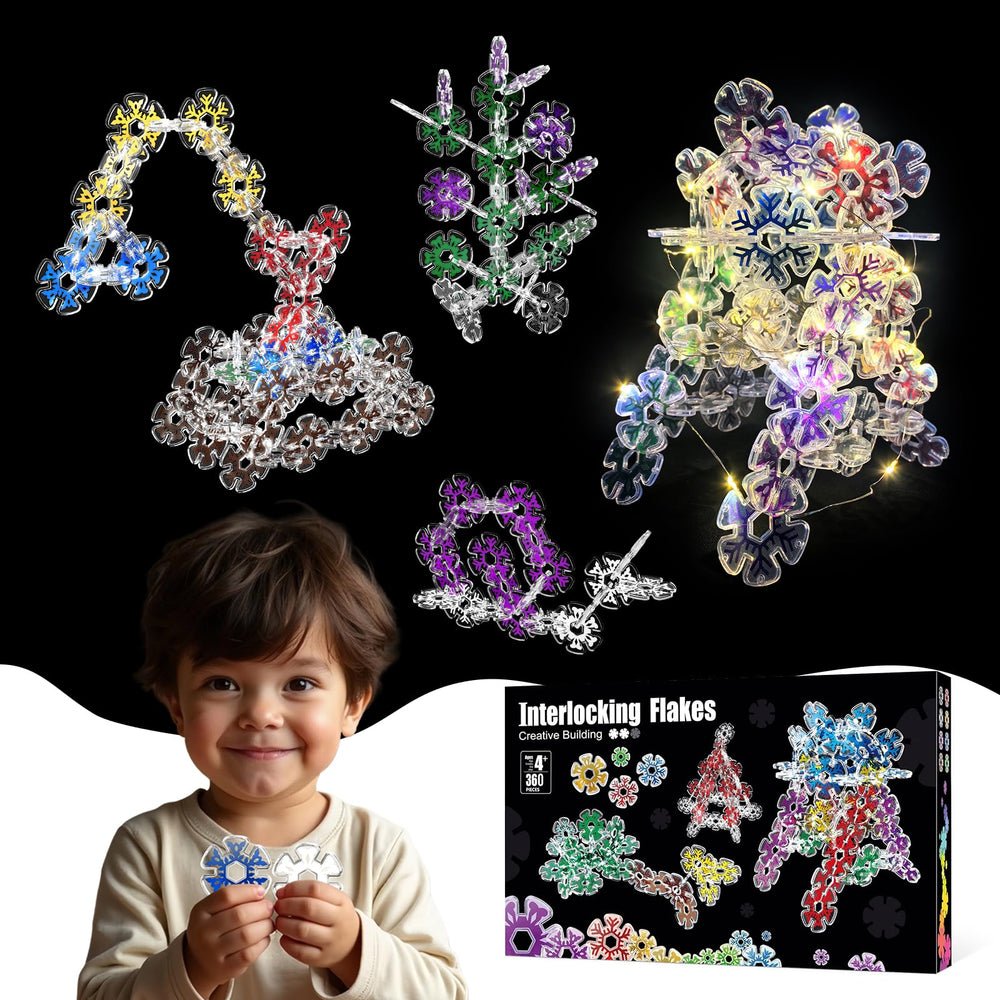 Pleykele 360-piece interlocking discs set ready for STEM play at home or school