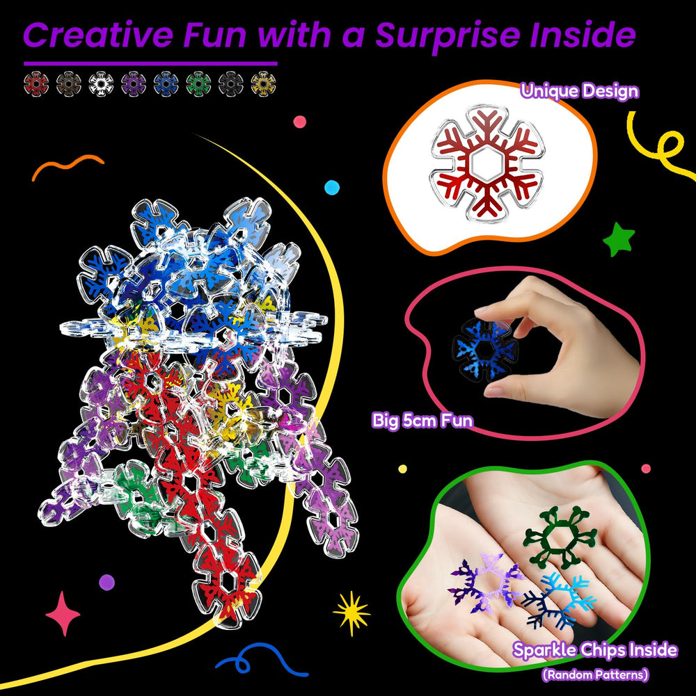 Pleykele colorful chips sparkle and reflect light during play