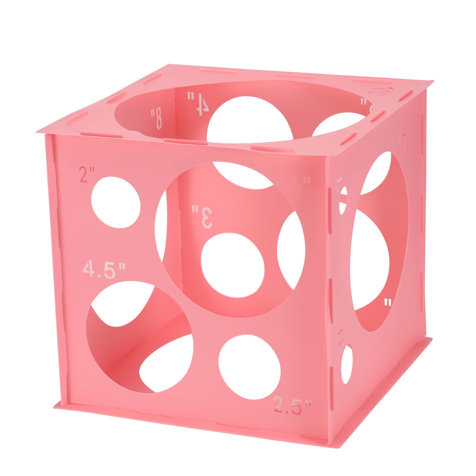 Pllieay 14-holes balloon sizer box assembly for precise sizing.