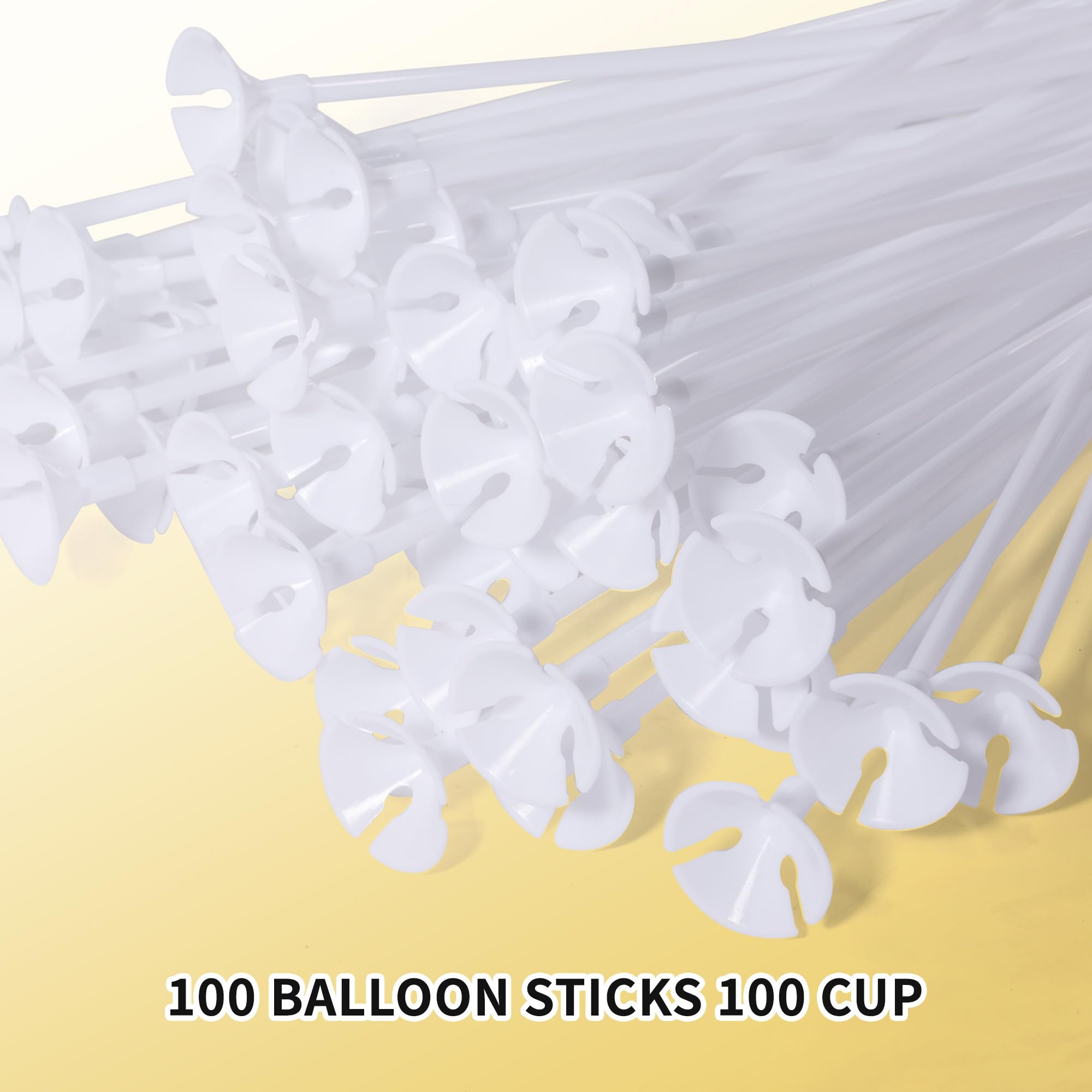 Pllieay cups for balloon sticks ensure stable balloon grip.