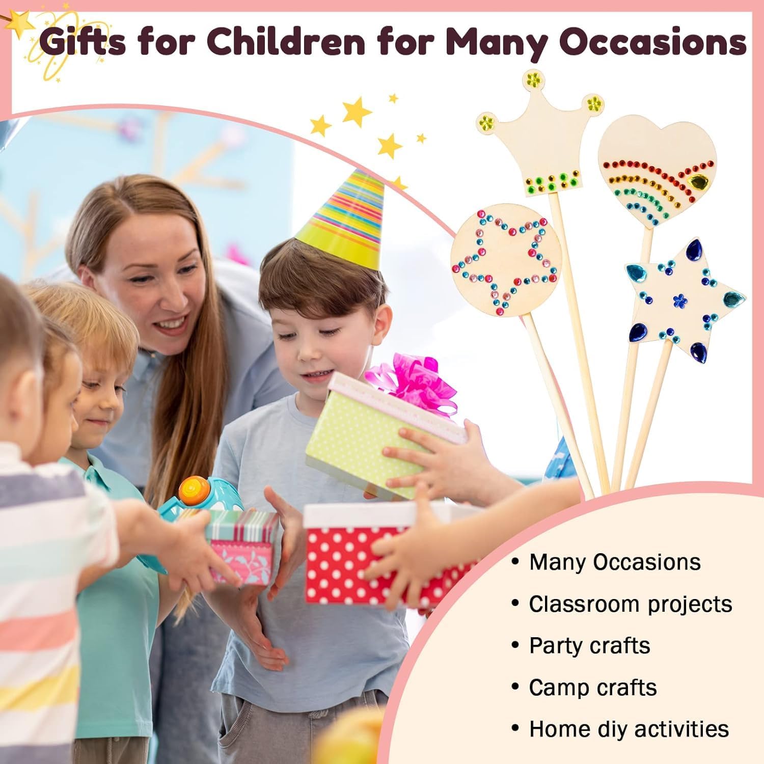 Classroom craft project wands by Pllieay to support hands-on learning.