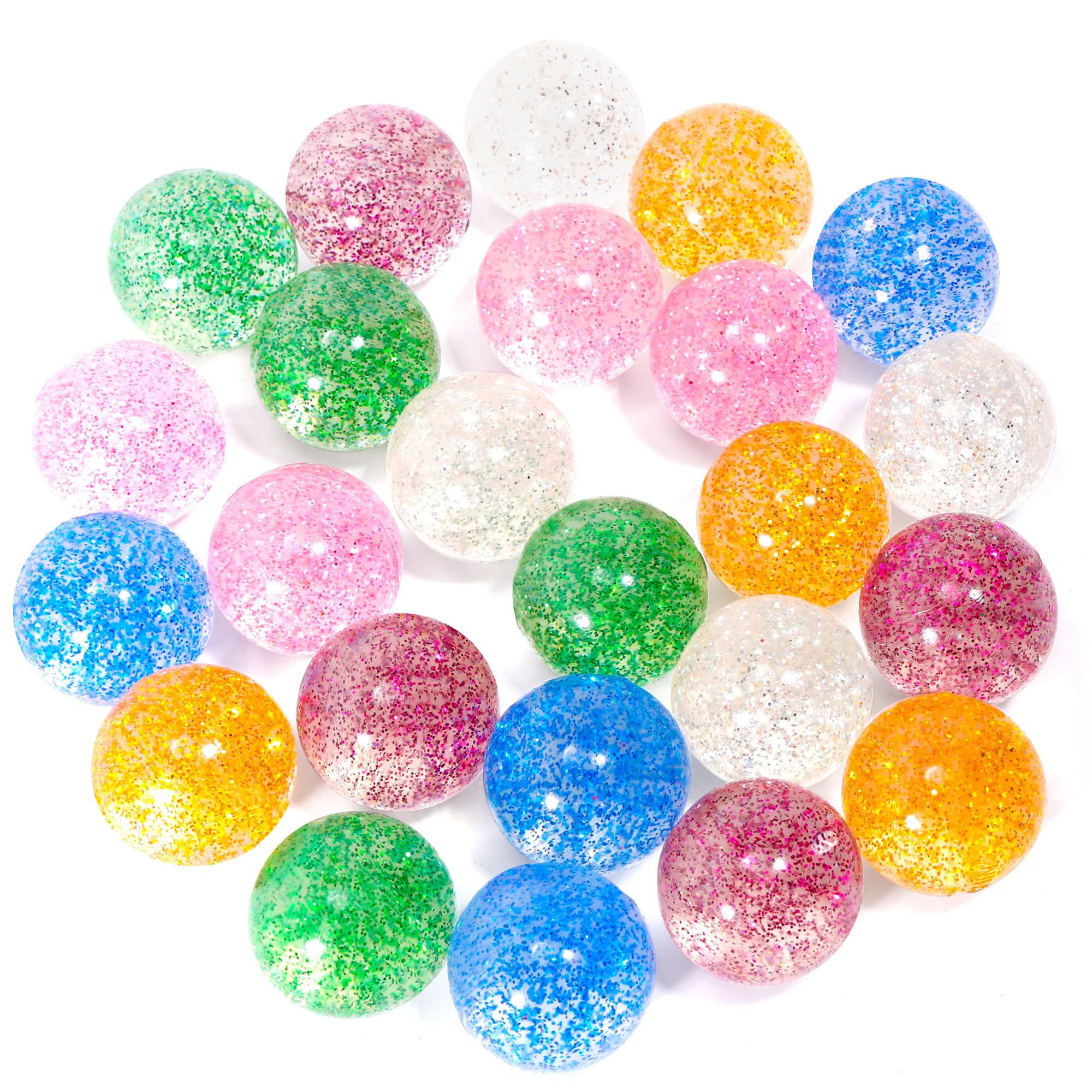 Pllieay glitter bouncy ball gold for party favors and active play