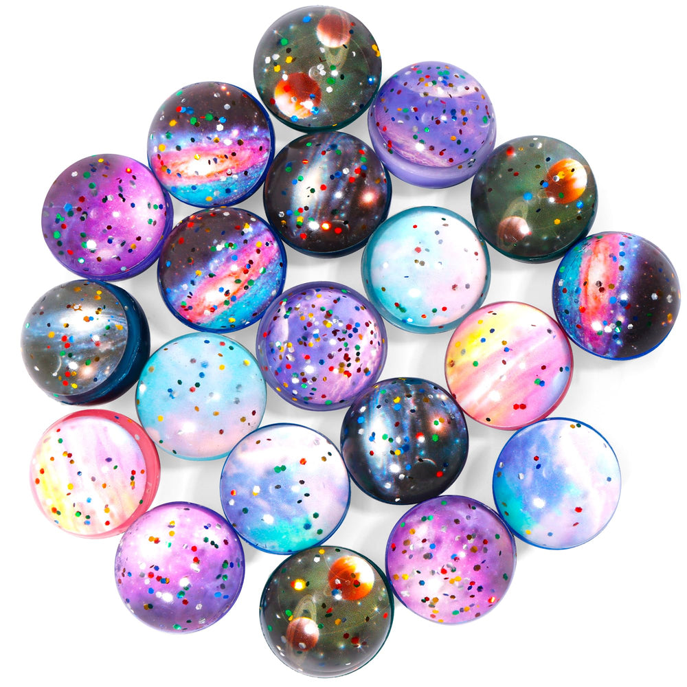 Pllieay space bouncy ball with starlight design ideal for party favors and play