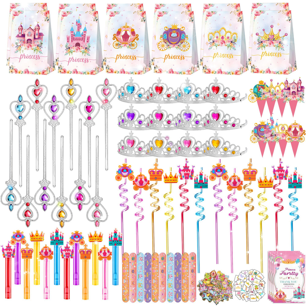 PLOUGVI princess crowns for sparkling party photos and decor
