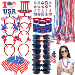 PLOUGVI 4th of July headbands for parade-ready patriotism