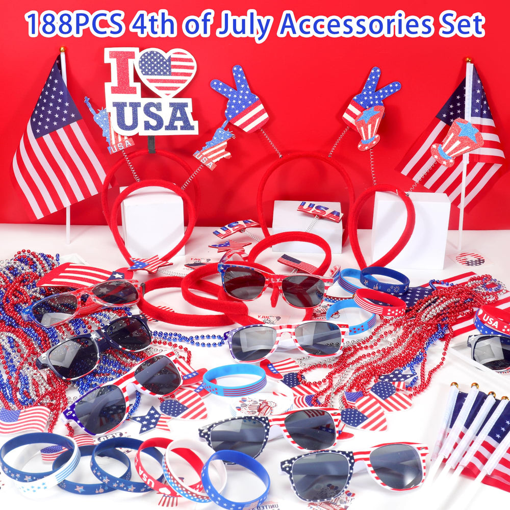 PLOUGVI patriotic sunglasses add quick style for summer parties