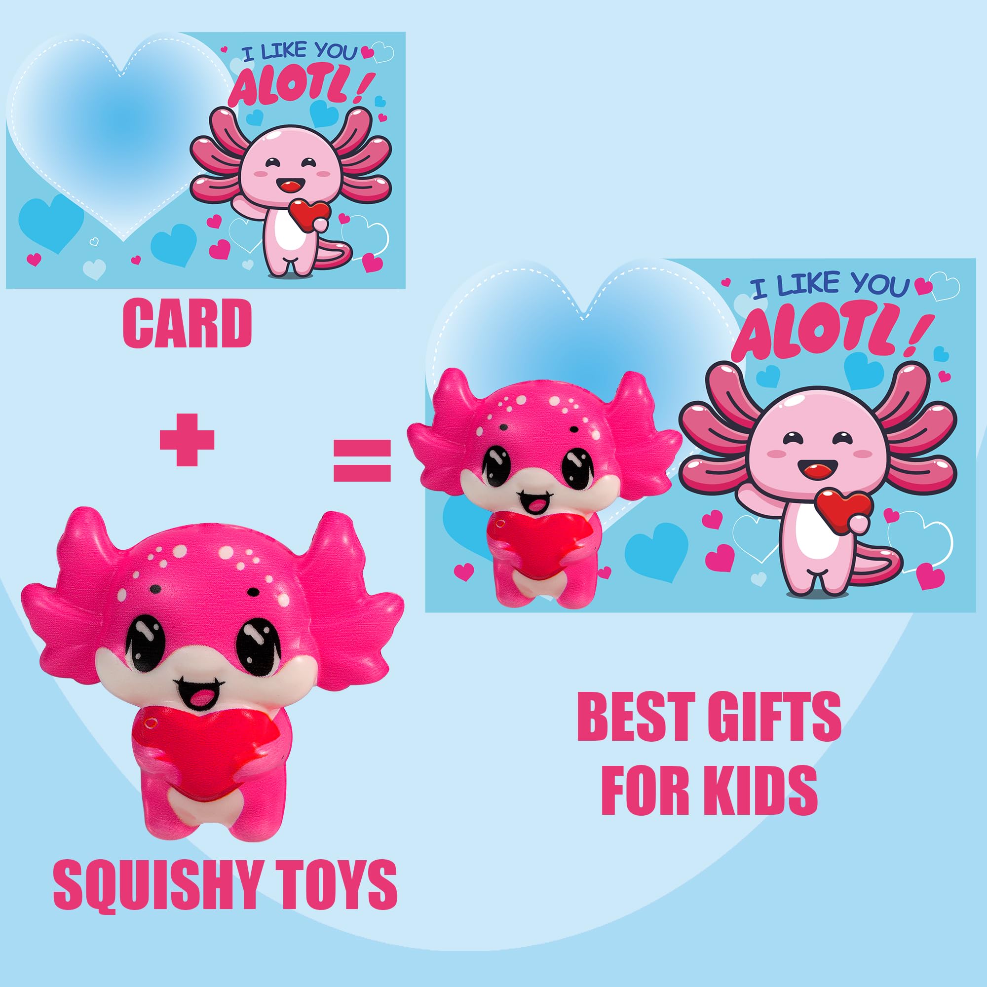 PLOUGVI cat heart squishy toy for hands-on play and classroom prizes.