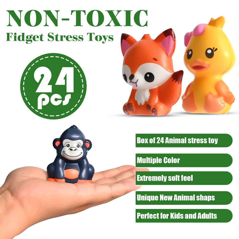 PLOUGVI colorful animal squishies for hands-on learning and play.