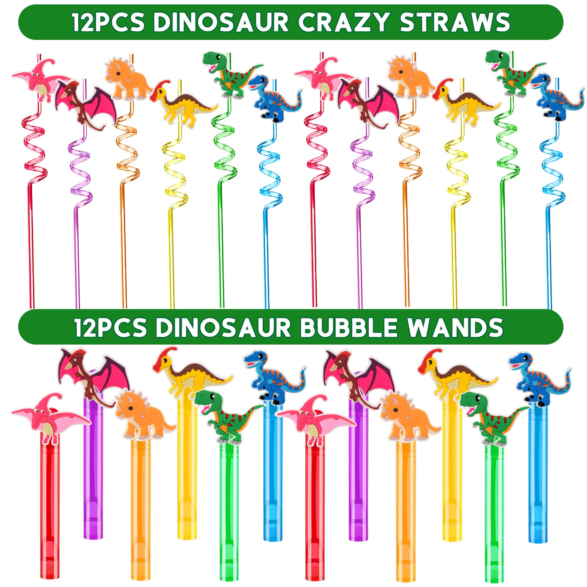 PLOUGVI dinosaur slap bracelets add color and fun to favors