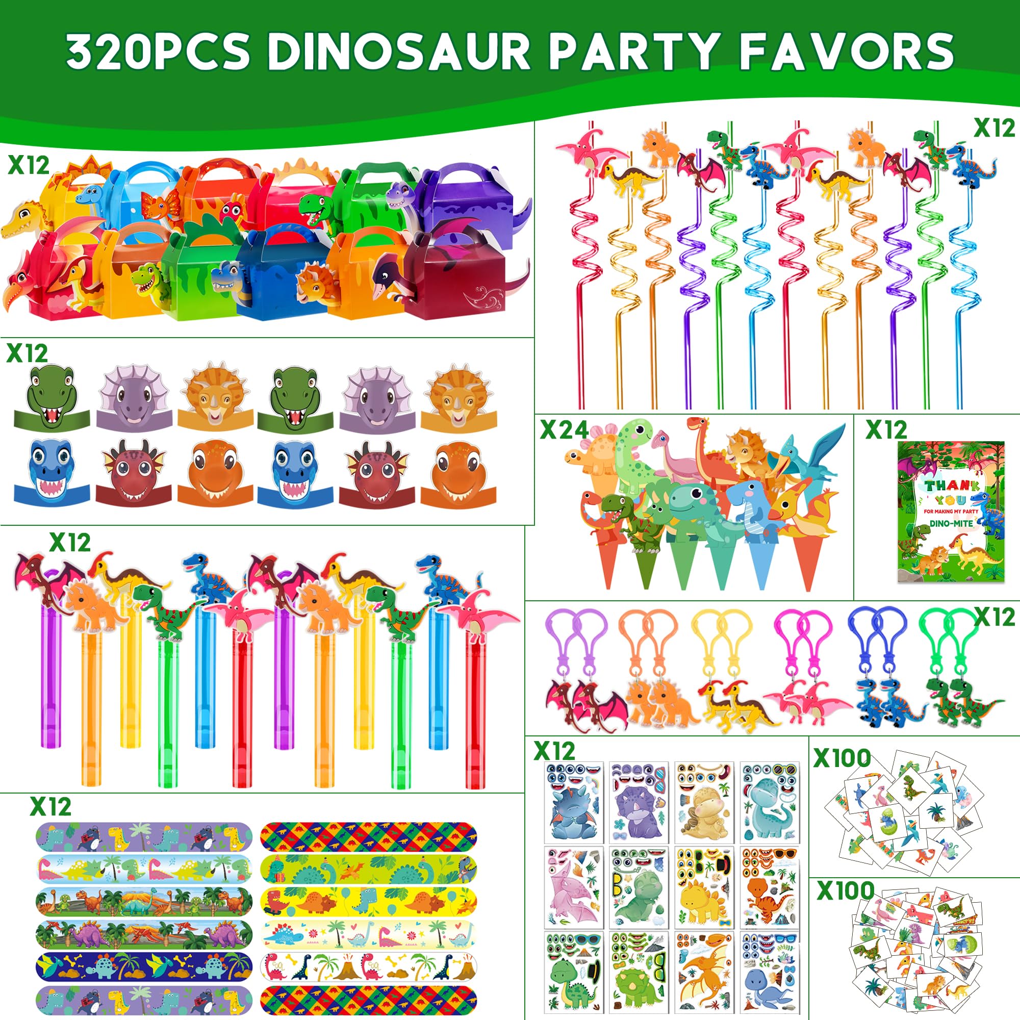 PLOUGVI dinosaur straws invite playful sipping during the party