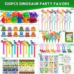 PLOUGVI dinosaur straws invite playful sipping during the party