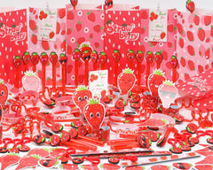 PLOUGVI strawberry treat bags add colorful goodie bag filler.