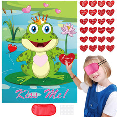 PLULON Frog poster for Valentines game provides a fun classroom activity backdrop.