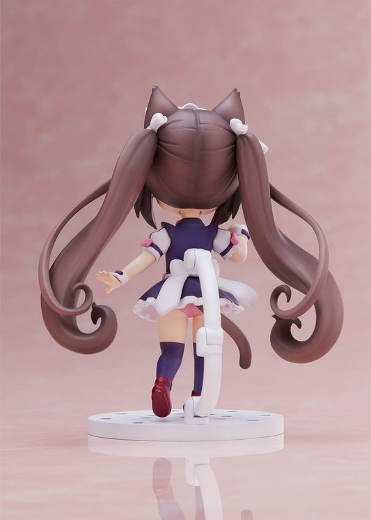 Plum Nekopara Chocola mini-figure 4-inch back view with adjustable base for secure posing