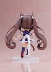 Plum Nekopara Chocola mini-figure 4-inch back view with adjustable base for secure posing