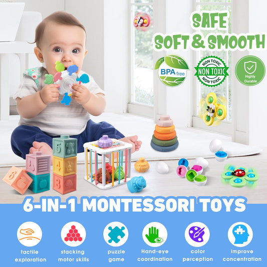 Plunack 6-in-1 blocks offer teething-safe, stackable fun for tiny hands.