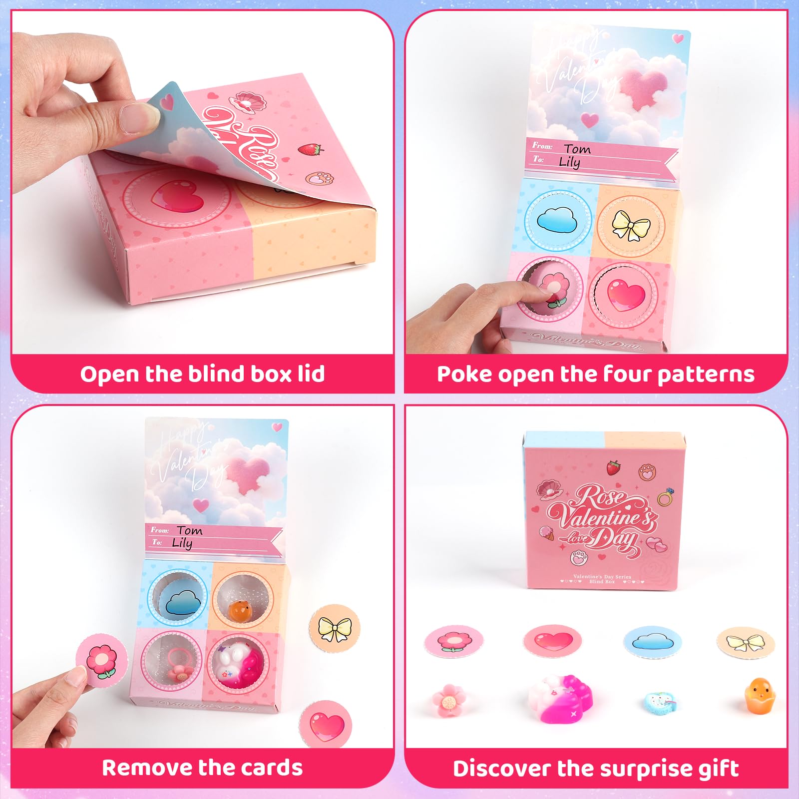 Plunack blind box lid with card-style design for personal notes.