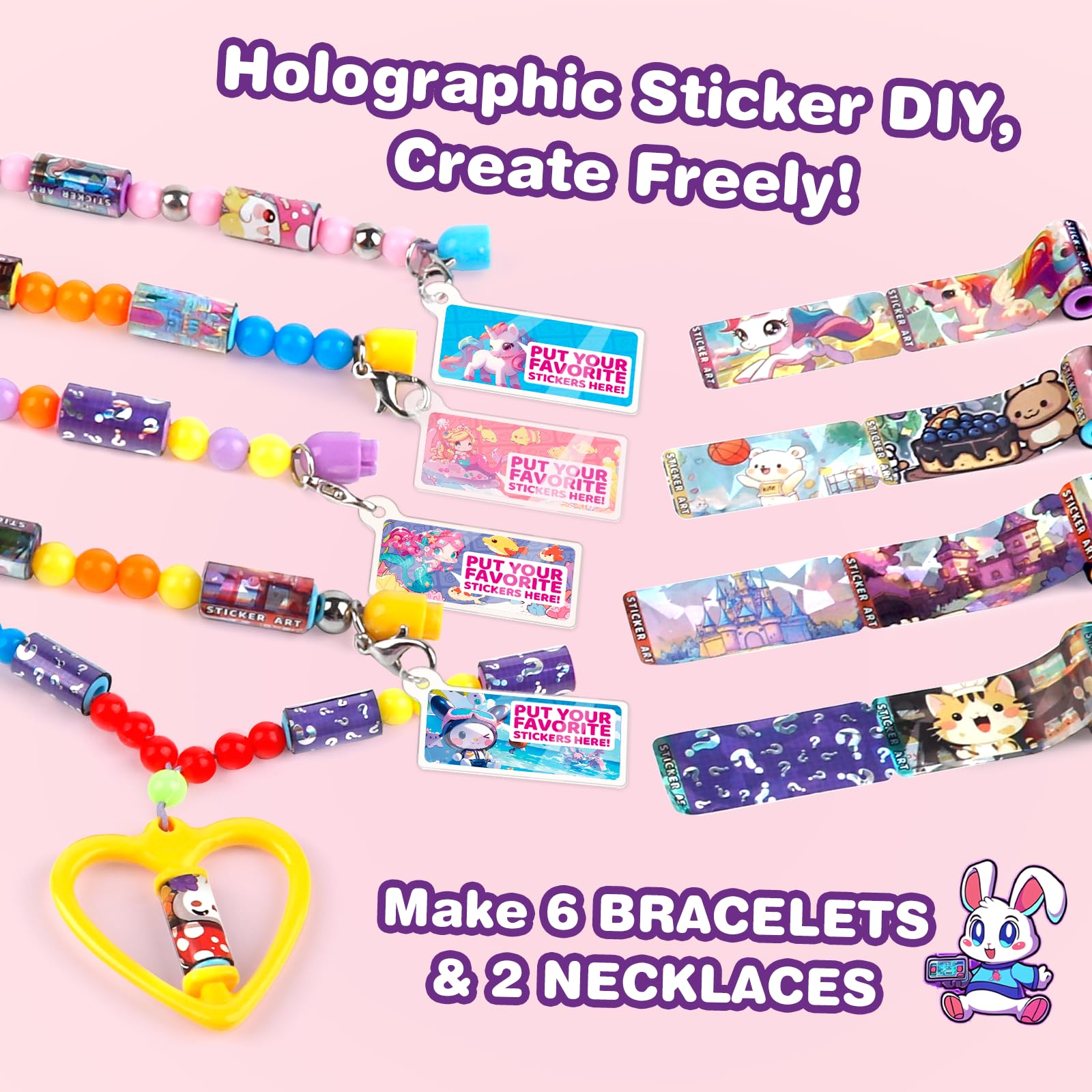Plunack kids bracelet-necklace design inspires creative, safe crafts for ages 6 and up.