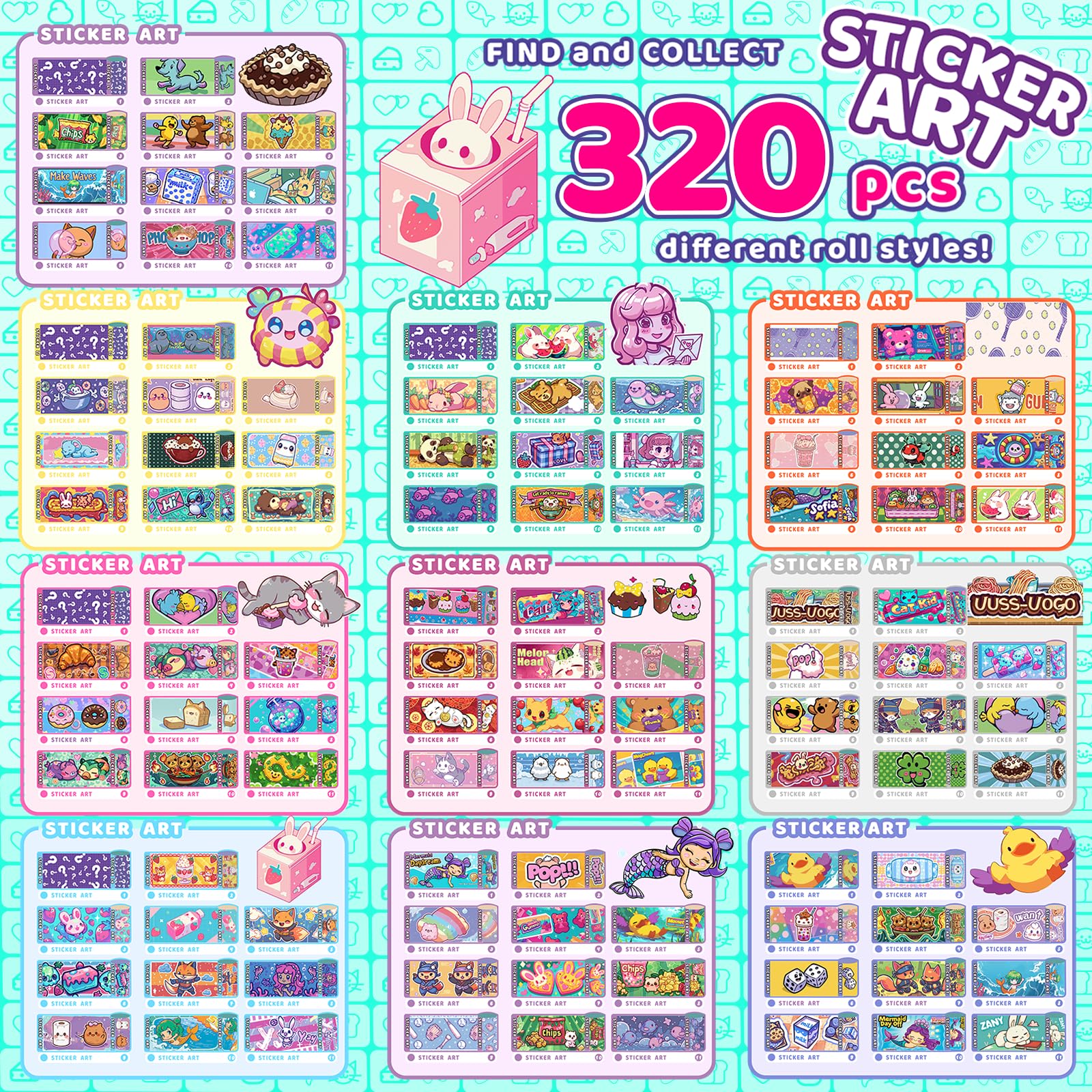 Plunack mystery designs add rare holographic flair for surprise sticker sessions.