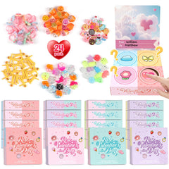 Plunack Valentine mystery boxes in four colors for classroom exchanges.