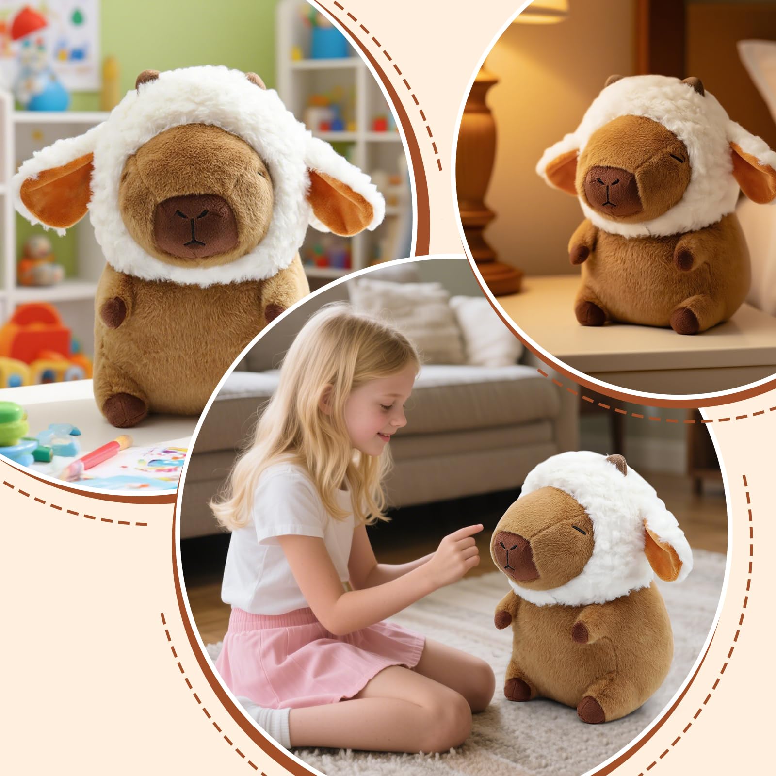 Plupiapio Capybara plush avocado hat sparks creative scenes and giggles.