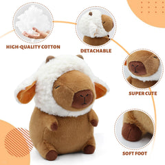 Plupiapio Capybara plush soft fabric provides gentle snuggling and comfort.