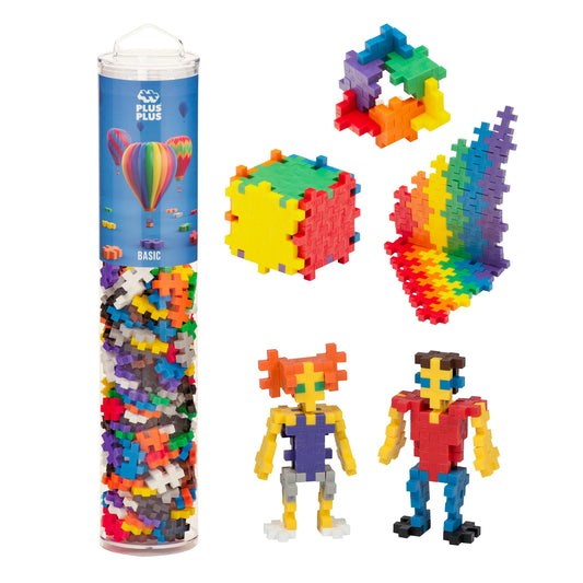 PLUS PLUS 240-piece building blocks for open-ended creativity and hands-on learning