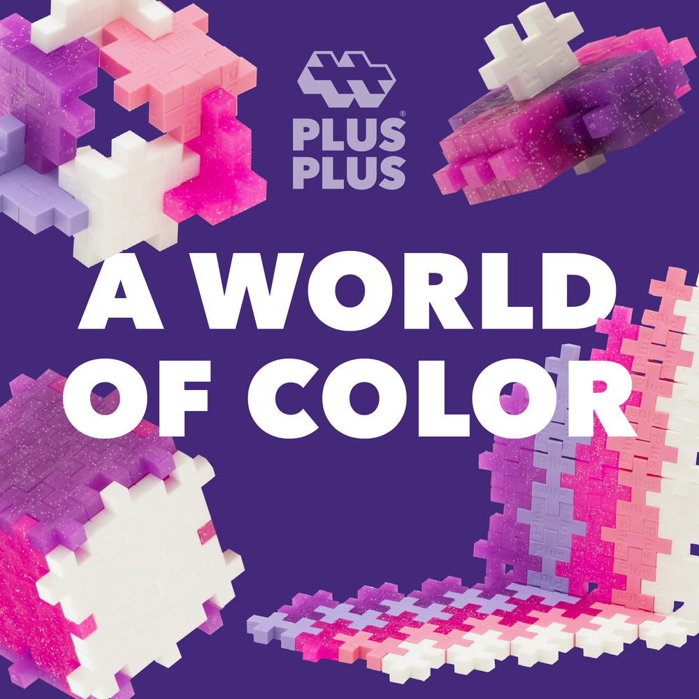 PLUS PLUS 3D STEM play encourages hands-on learning through modular bricks.