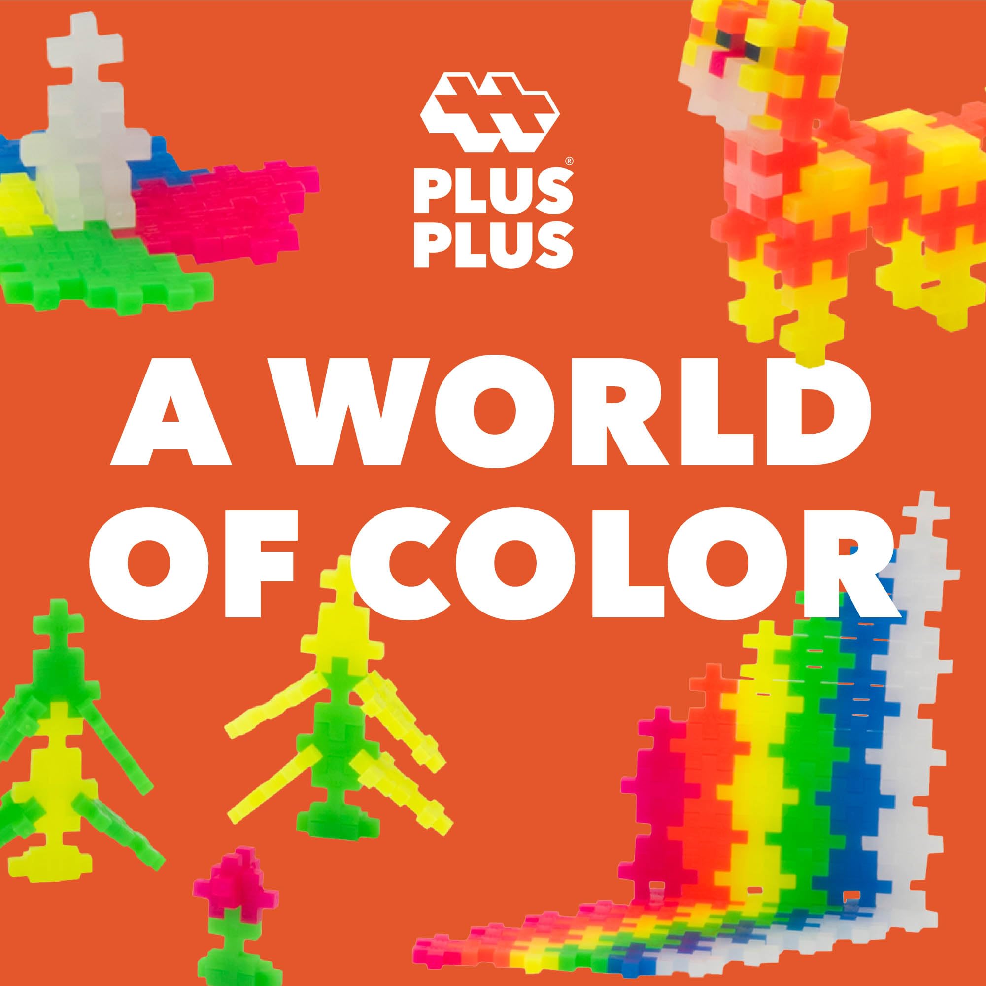 PLUS PLUS Ages 5-12 with safe materials supports creative play experiences.