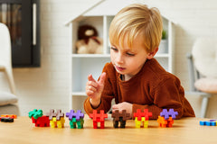 PLUS PLUS BIG flat mosaics and 3-D builds encourage creative construction for preschoolers.