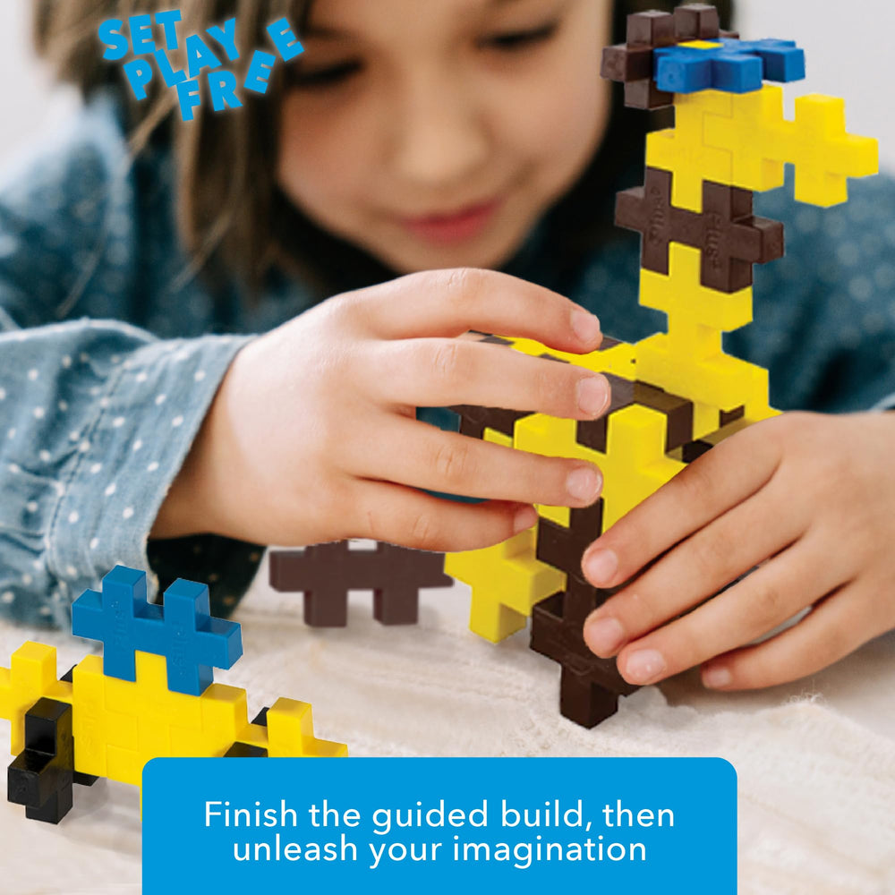 PLUS PLUS Big preschool-friendly 2-inch bricks help tiny hands with fine motor practice.