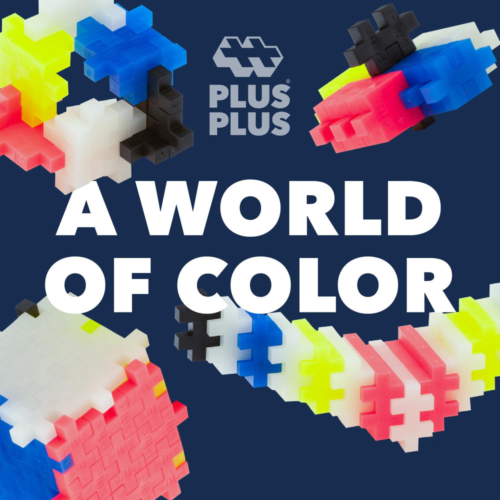 Plus Plus BPA-free and phthalate-free plastic for safe crafting.
