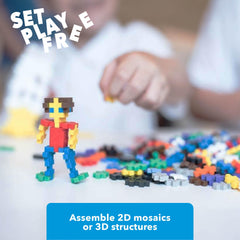BPA-free and phthalate-free PLUS PLUS plastic for safe play.