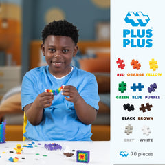 PLUS PLUS close-up interlocking bricks provide durable, modular building options for growing projects.