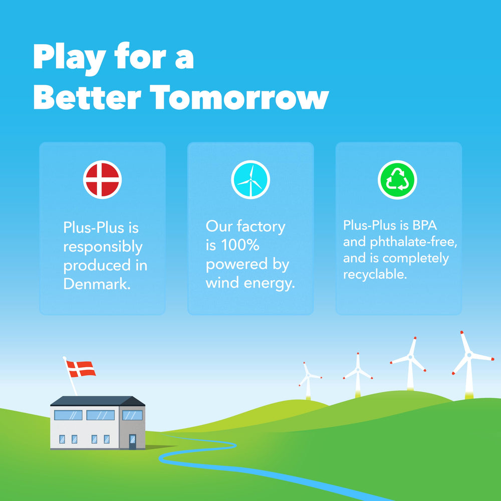 PLUS PLUS made-in-denmark production highlights sustainability and quality