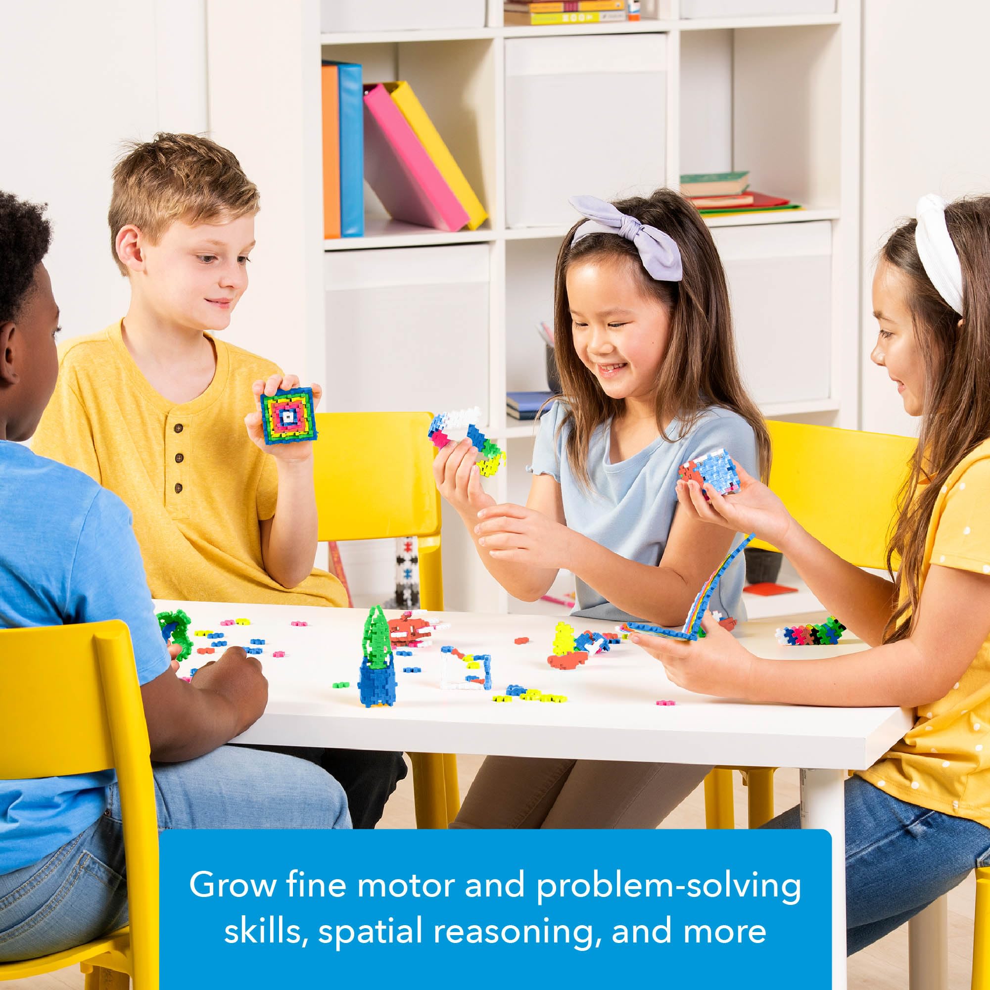 PLUS PLUS Idea guide booklet helps spark ideas and guided building sessions.