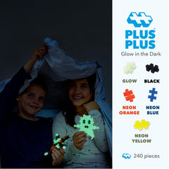 Plus Plus open-ended construction toy promoting STEM exploration and imagination.