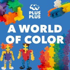 PLUS PLUS portable design in a compact tube for learning on the go.