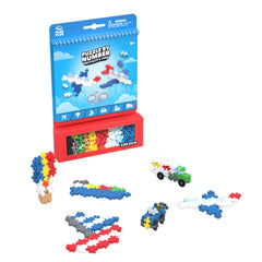 Plus Plus Puzzle airplane design promotes imaginative travel play on the go.