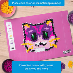 Plus Plus Puzzle by Number color blocks interlock for simple learning and fun