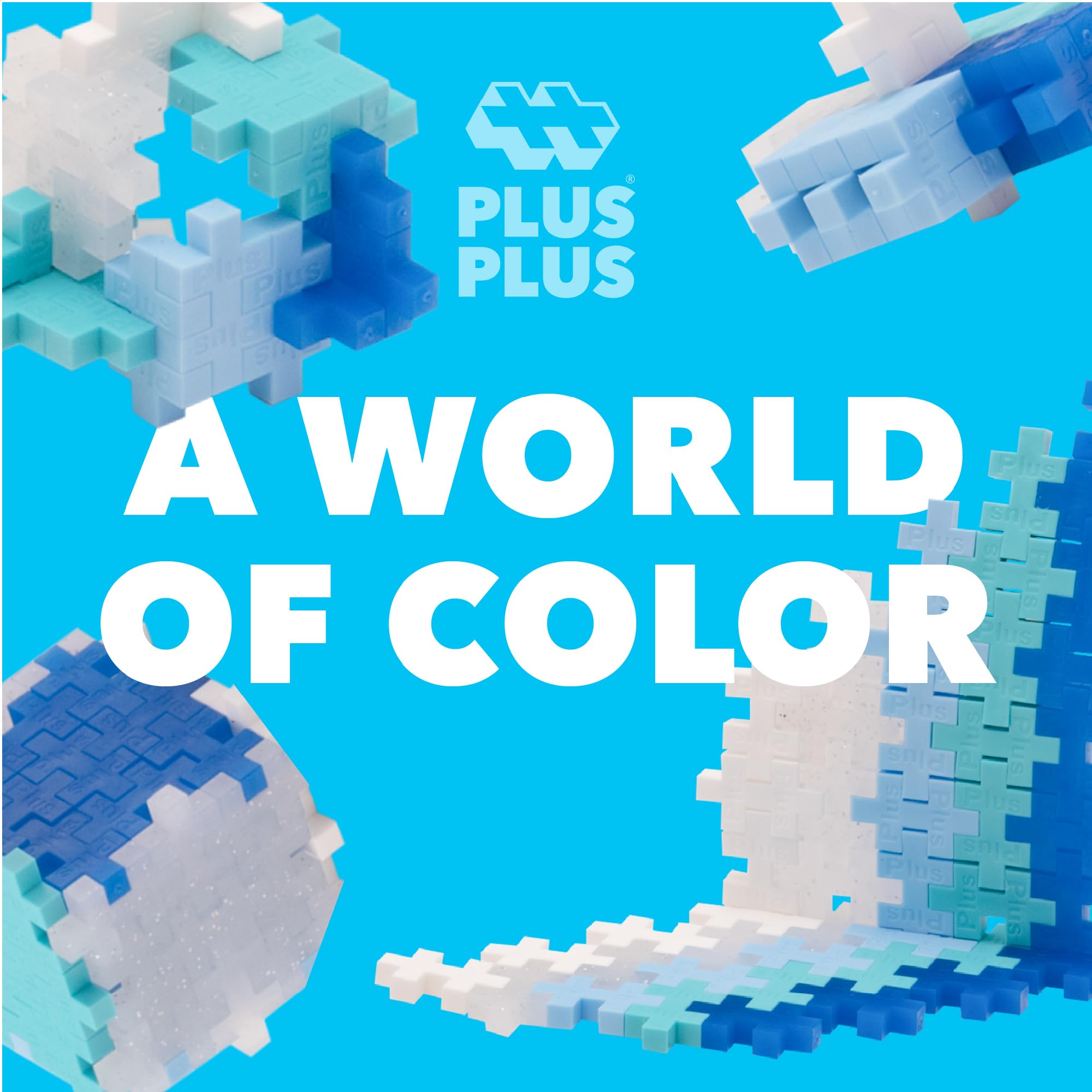 PLUS PLUS travel-friendly building tube ideal for on-the-go STEM play