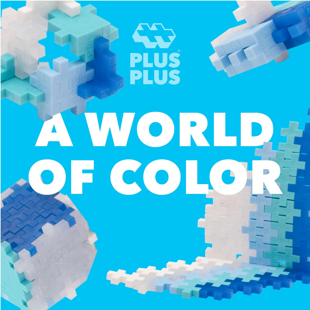 PLUS PLUS travel-friendly building tube ideal for on-the-go STEM play
