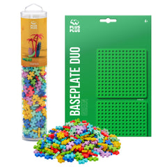 PLUS PLUS tropical mix tube enables portable creative play on the go.