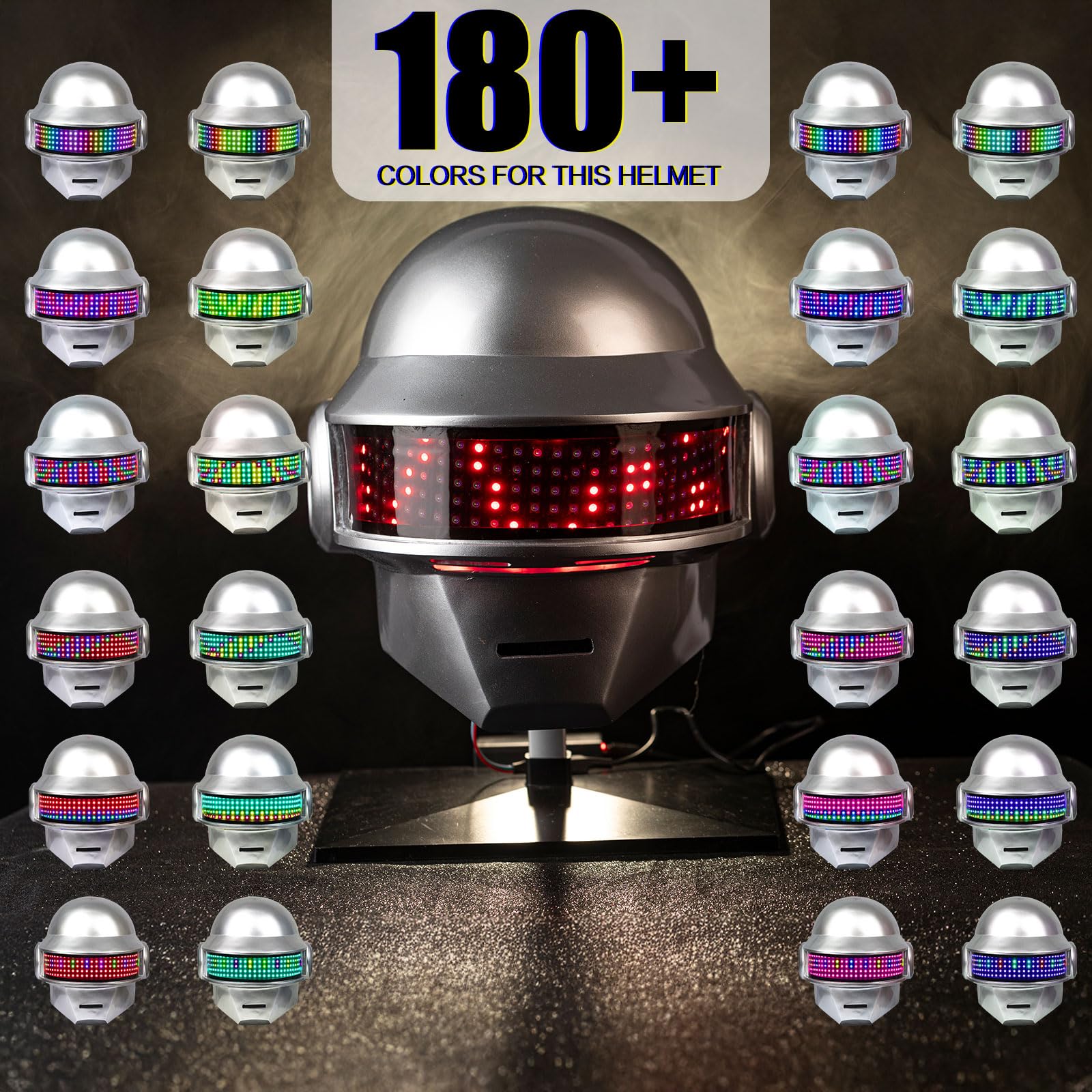 Pluscraft Deluxe Punk Helmet side view showing detailed silhouette for striking stage presence