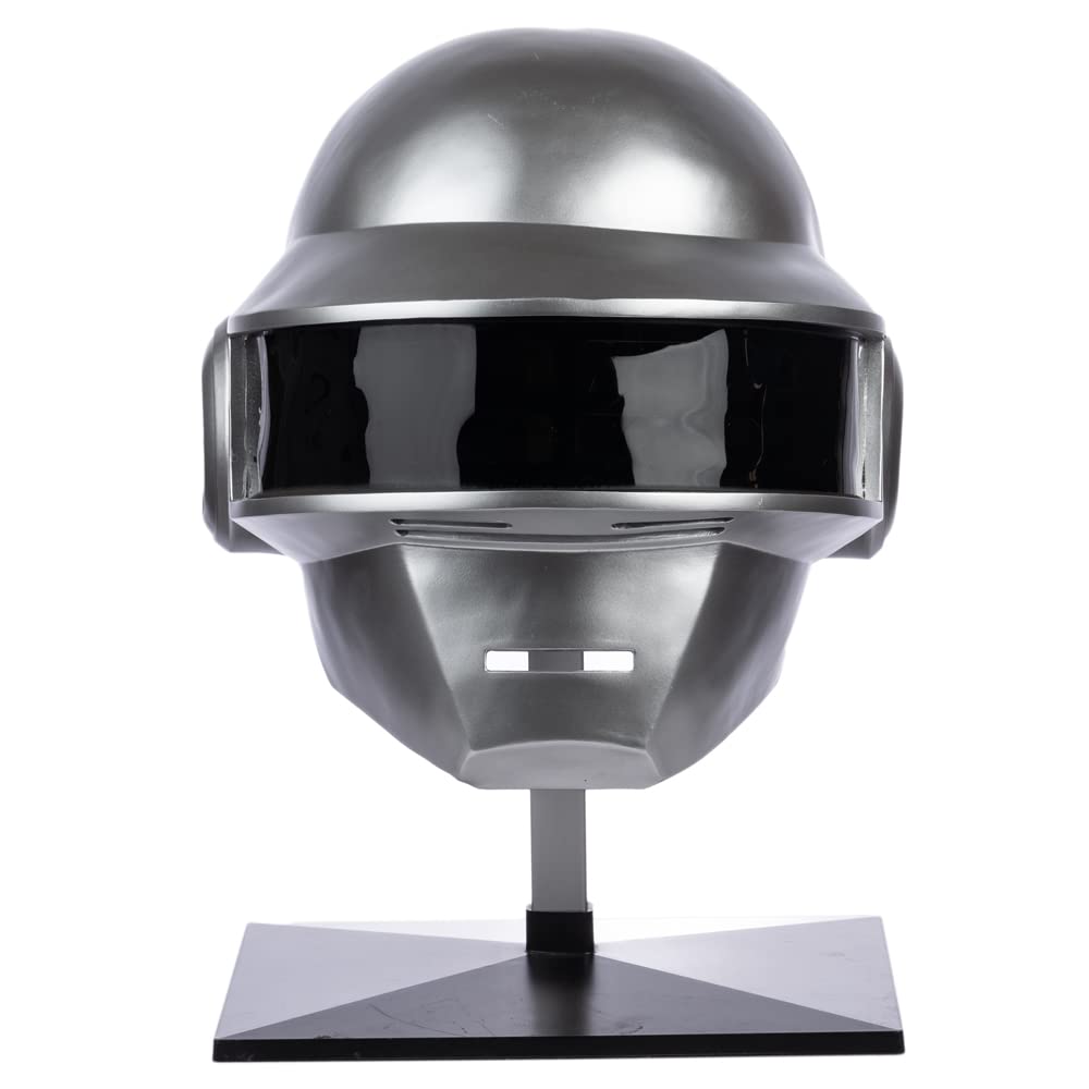 Pluscraft Deluxe Thomas Guy helmet, front view, adds striking punk cosplay impact for events.